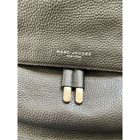 Marc Jacobs Black Pebbled 100% Cow Leather Pike Place Backpack main image 4